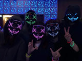 Máscara de Halloween Purga Neon LED