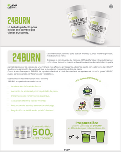 ¡Activa tu metabolismo y reduce peso de manera efectiva con 24BURN!
